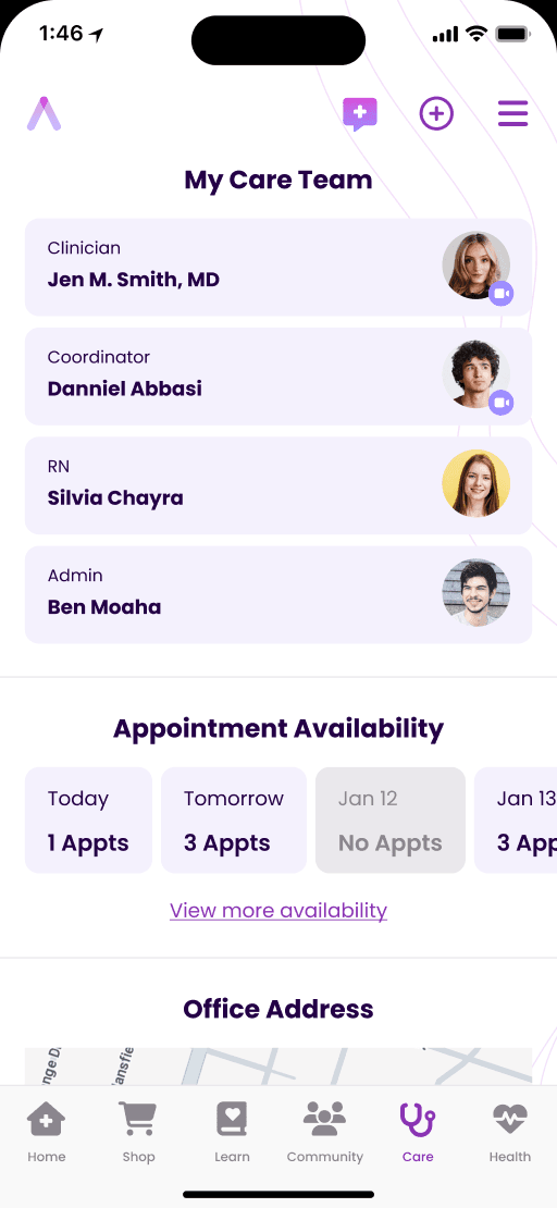 Above Health mobile app