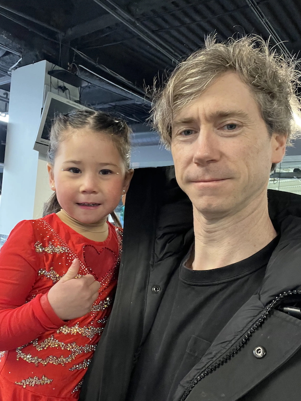 Matt Truebe with his daughter